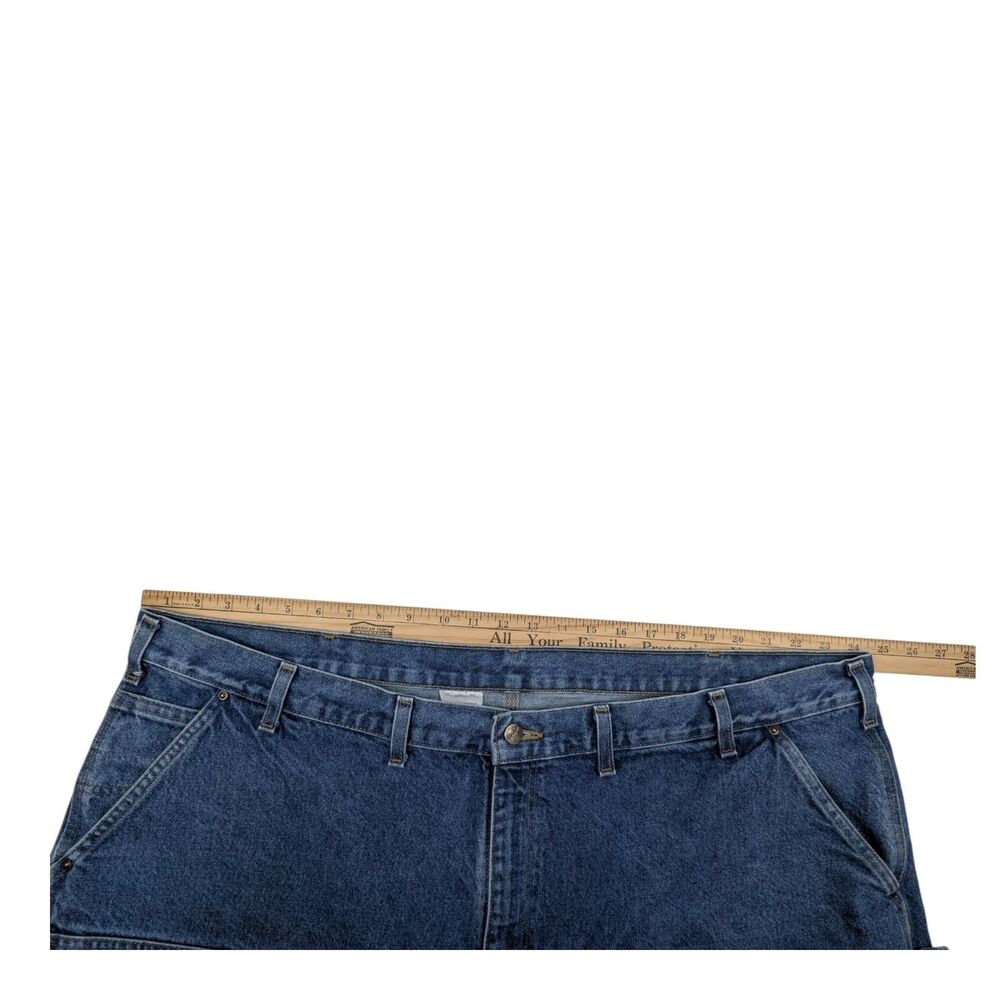 Carhartt B73 DST Double Knee Blue Jeans 50x32 Loose Fit Dungaree‎ - Picture 11 of 13